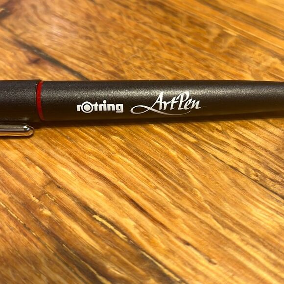 Rotring Black Calligraphy 1.5 mm Nib Fountain Art Pen - Picture 5 of 6